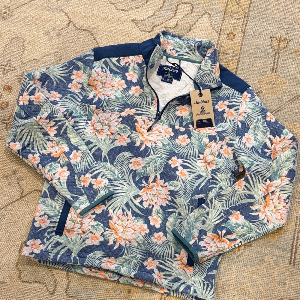 Chubbies Quilted Quarter-Zip Pullover